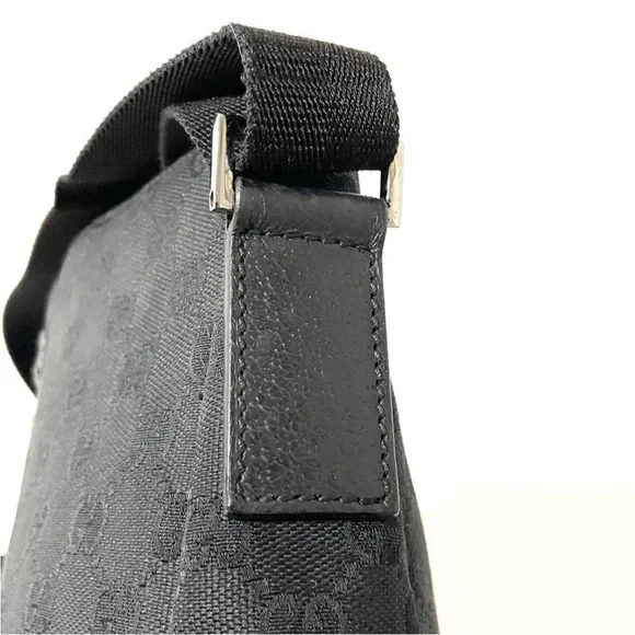 Gucci Black Monogram Messenger Bag - Picture 10 of 16